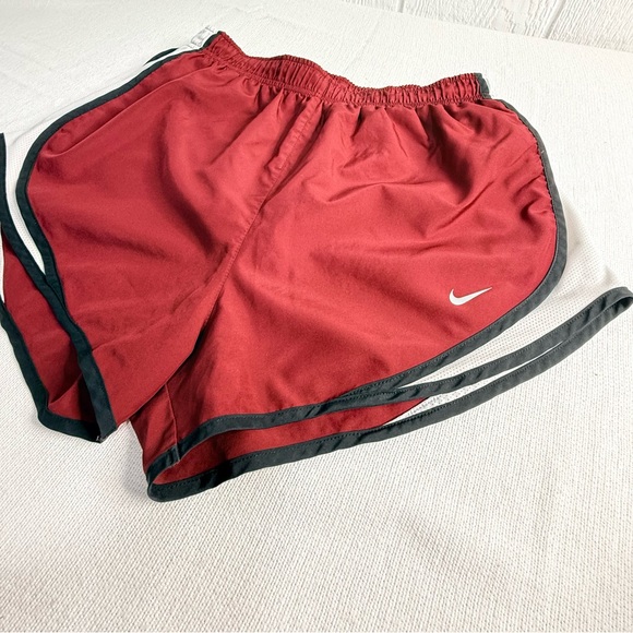 Nike Women's Crimson and Black Athletic Shorts - Picture 1 of 5